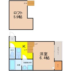 荒畑駅 徒歩7分 2階の物件間取画像